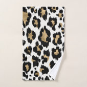 Set für Schwarz/Gold-Tierwerbung (Handtuch)