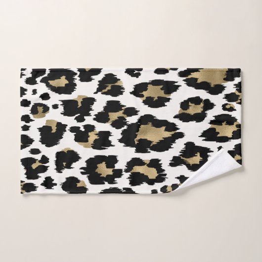 Set für Schwarz/Gold-Tierwerbung (Handtuch)