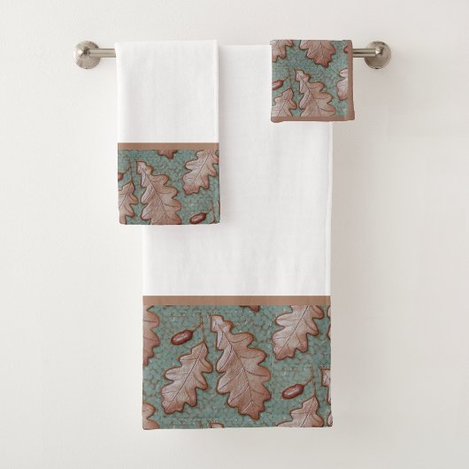 Set für Schwarz-Tan-Badehandtücher