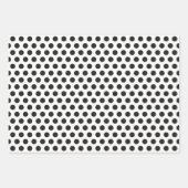 Set für Schwarz-weiße Dog-Wrapping Geschenkpapier Set (Vorderseite 2)