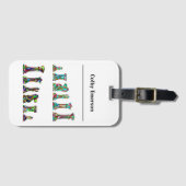 Set für Spielspieler Regenbogenfarbschachfiguren Gepäckanhänger (Vorderseite (Horizontal))