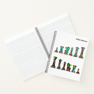 Set für Spielspieler Regenbogenfarbschachfiguren Notizblock