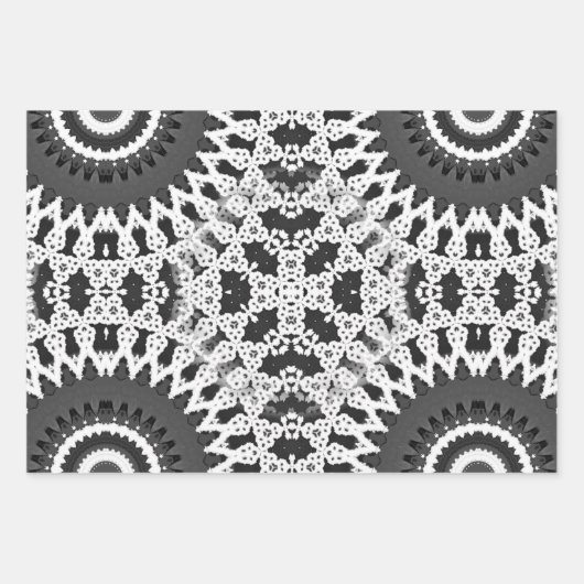 Set für Spitzenverpackungspapier mit 3 Geschenkpapier Set (Vorderseite 3)