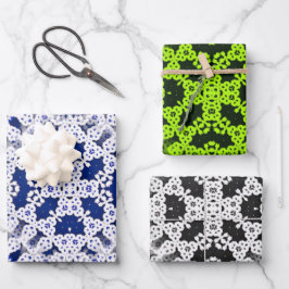 Set für Spitzenverpackungspapier mit 3 Geschenkpapier Set