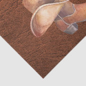 Set für Tissue Paper (2) Cowboy-Hut und Boot Seidenpapier (Ausschnitt)