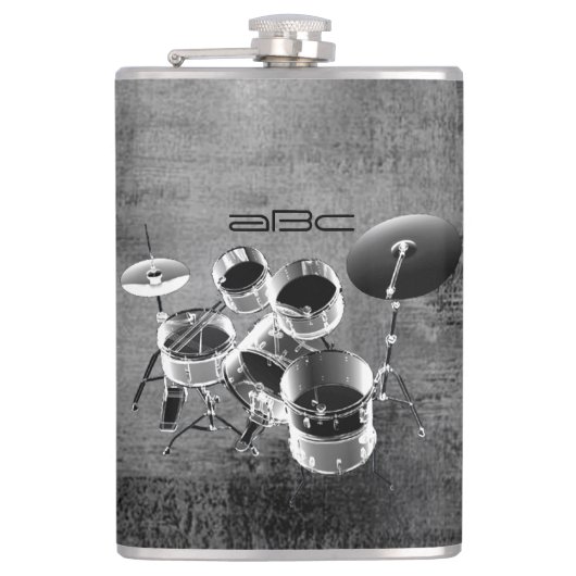 Set für Trommler / Personalisiertes Geschenk für T Flachmann (Vorderseite)