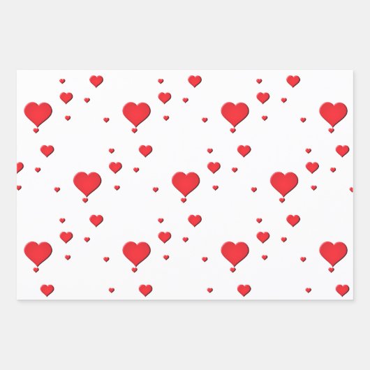 Set für Umschlagpapier - Sammlung von Valentinen I Geschenkpapier Set (Vorderseite 3)