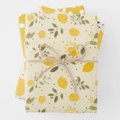 Set für verzaubertes Lemon-Wrapping Geschenkpapier Set (Beispiel)