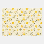 Set für verzaubertes Lemon-Wrapping Geschenkpapier Set (Vorderseite)