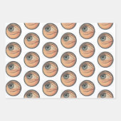 Set für Vintage Augenwerbung Geschenkpapier Set (Vorderseite)