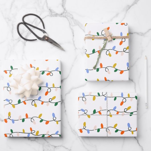 Set für Weihnachtslieder Geschenkpapier Set (Vorderseite)