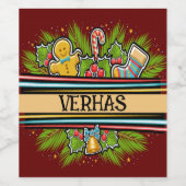 Set für wertvolle Ferien - Lebensmittel und Geträn Weinetikett (Einzelnes Label)