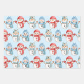 Set für Winterwackelpapier Geschenkpapier Set (Vorderseite 3)