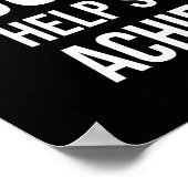 Set Goals - Hustle and Success Motivierend Poster (Ecke)