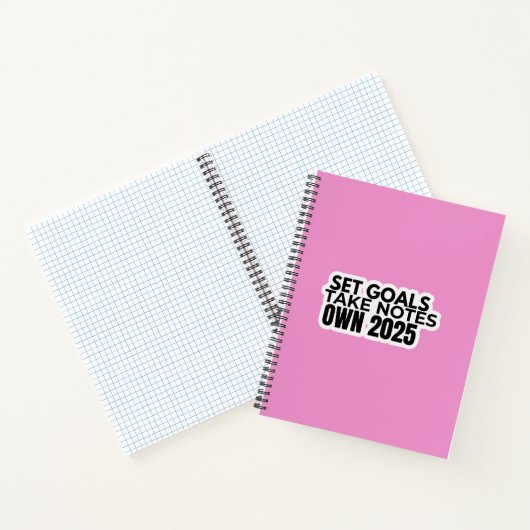 Set Goals. Take Notes. 2025 Notebook Notizblock (Innenseite)