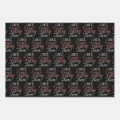 Set Goals und Crush Thread Quote Geschenkpapier Set (Vorderseite)