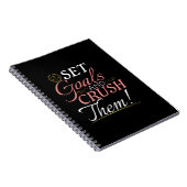 Set Goals und Crush Thread Quote Notizblock (Rechte Seite)