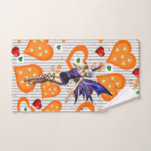 Set Grau und Weiß Streifen Badezimmer Handtuch (Handtuch)