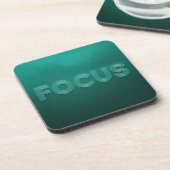 Set "Green Focus Affirmation Untersetzer" Getränkeuntersetzer (Linke Seite)