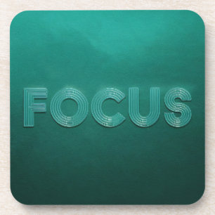 Set "Green Focus Affirmation Untersetzer" Getränkeuntersetzer