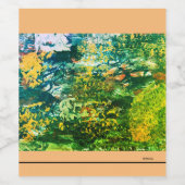 Set "Green Meadow" (6) "Food and Beverage Label" Weinetikett (Einzelnes Label)