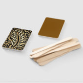 Set Handfächer Goldblatt-Design (Non-assembled)