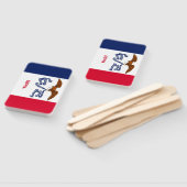 Set handfächer mit Flagge des Staates Iowa, USA (Non-assembled)
