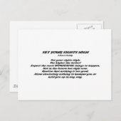 Set hoch postkarte (Vorne/Hinten)