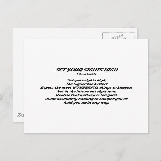 Set hoch postkarte (Vorne/Hinten)