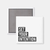 Set Ihre Absicht Typografie Magnet (Vorderseite/Rückseite)