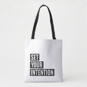 Set Ihre Absicht Typografie Tasche (Vorderseite)