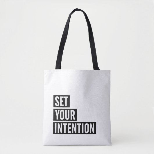 Set Ihre Absicht Typografie Tasche (Vorderseite)