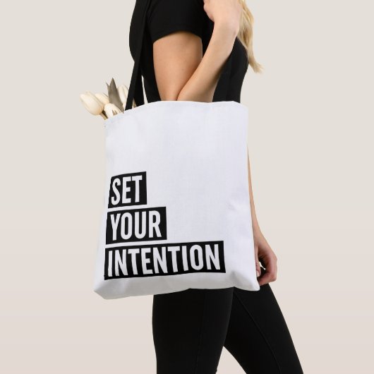 Set Ihre Absicht Typografie Tasche (Von Nahem)