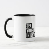 Set Ihre Absicht Typografie Tasse (Links)