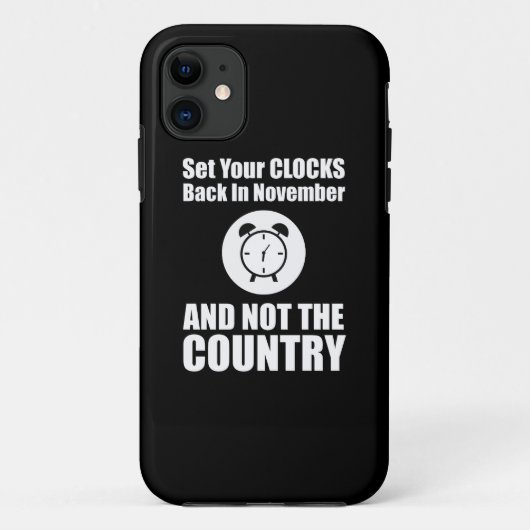 Set Ihre Uhren zurück im November nicht das Land Case-Mate iPhone Hülle (Rückseite)
