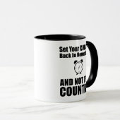 Set Ihre Uhren zurück im November nicht das Land Tasse (VorderseiteRechts)