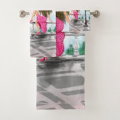 Set im Pariser Badehandtuch mit Eiffelturm (Insitu)