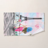 Set im Pariser Badehandtuch mit Eiffelturm (Handtuch)