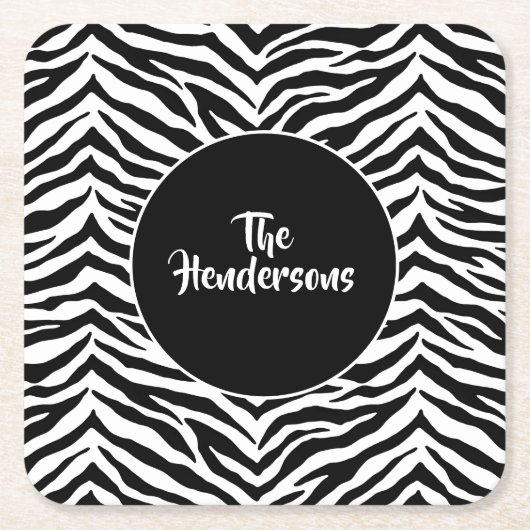 Set-Individuelle Name-Untersetzer Rechteckiger Pappuntersetzer (Vorderseite)