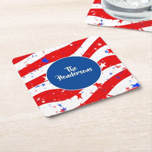 Set-Individuelle Name-Untersetzer Rechteckiger Pappuntersetzer (angewinkelt)