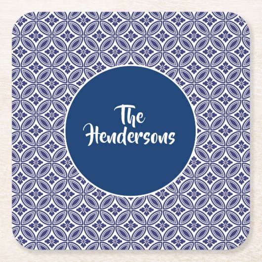 Set-Individuelle Name-Untersetzer Rechteckiger Pappuntersetzer (Vorderseite)