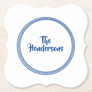 Set-Individuelle Name-Untersetzer Untersetzer