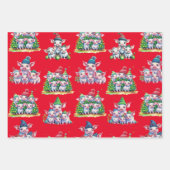 Set ist nicht auf Red Adorable Pig Weihnachtsgesch Geschenkpapier Set (Vorderseite 2)