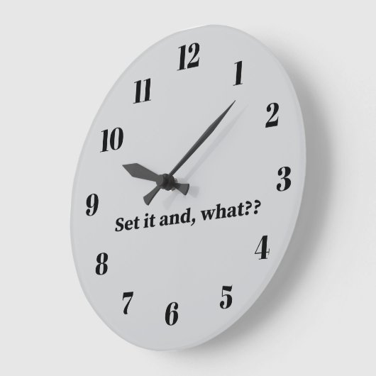 Set it and, what? große wanduhr (Winkel)