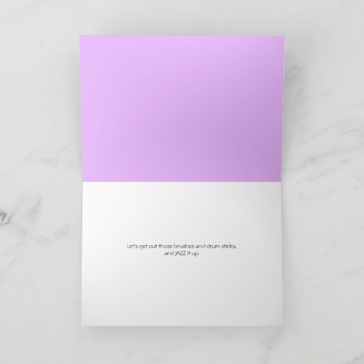 Set "JAZZ it up" Grußkarte Karte (Innenseite)
