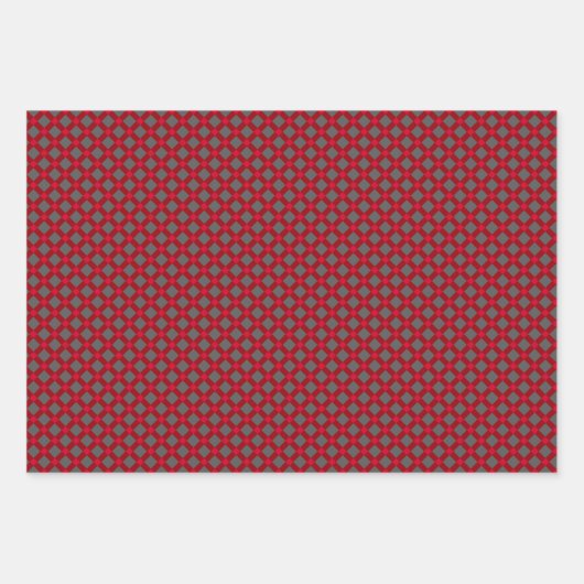 Set, kariertes Papier, kariert, Tartan, Muster kar Geschenkpapier Set (Vorderseite)