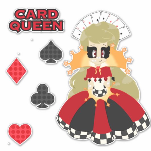 Set "Kartenqueen-Sticker" Aufkleber (Vorderseite)