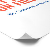 Set katholischer Zitate zum Feuerplakat der Welt Poster (Ecke)