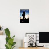 Set-kostenloses Poster (Heimbüro)