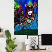 Set-kostenloses Poster (Heimbüro)